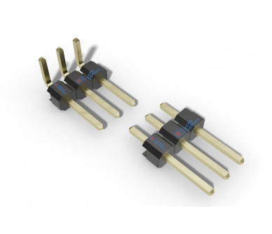 Single-row pins on a board PLS 2.54mm