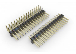 Double-row pins on the board PLD 1.27mm